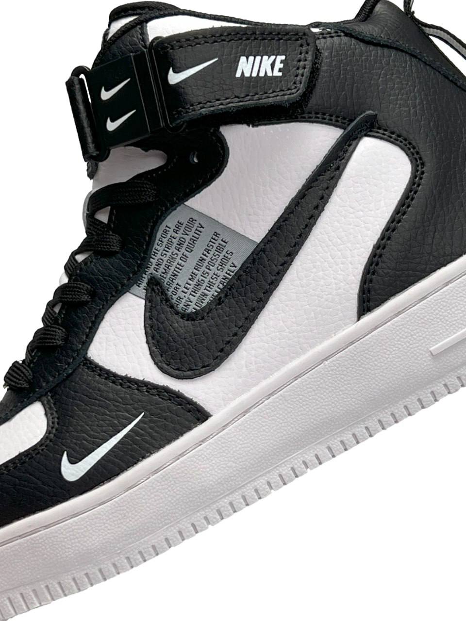 Nike Air Force 1 Utility High Military Black Fur