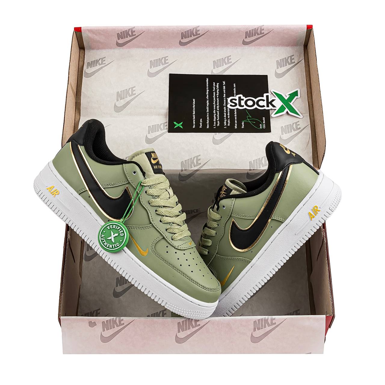 Nike Air Force 1 LV8 Olive Gold Black