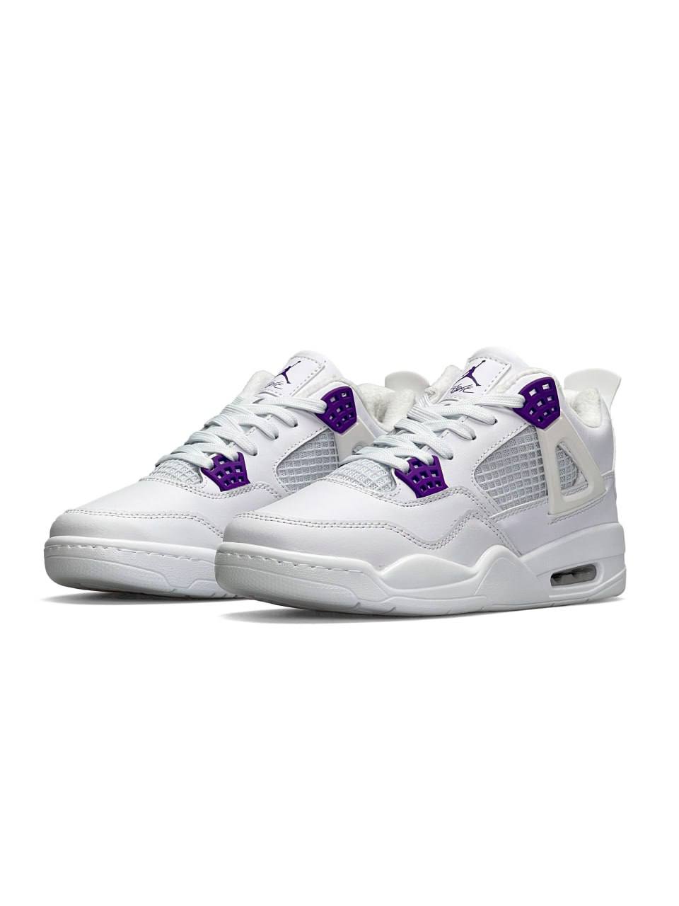 Nike Air Jordan 4 Retro Fleece Termo White Purple