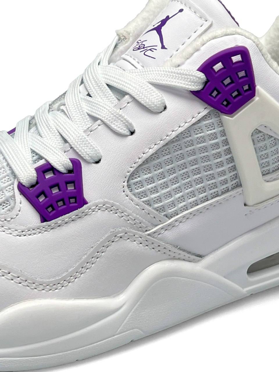 Nike Air Jordan 4 Retro Fleece Termo White Purple
