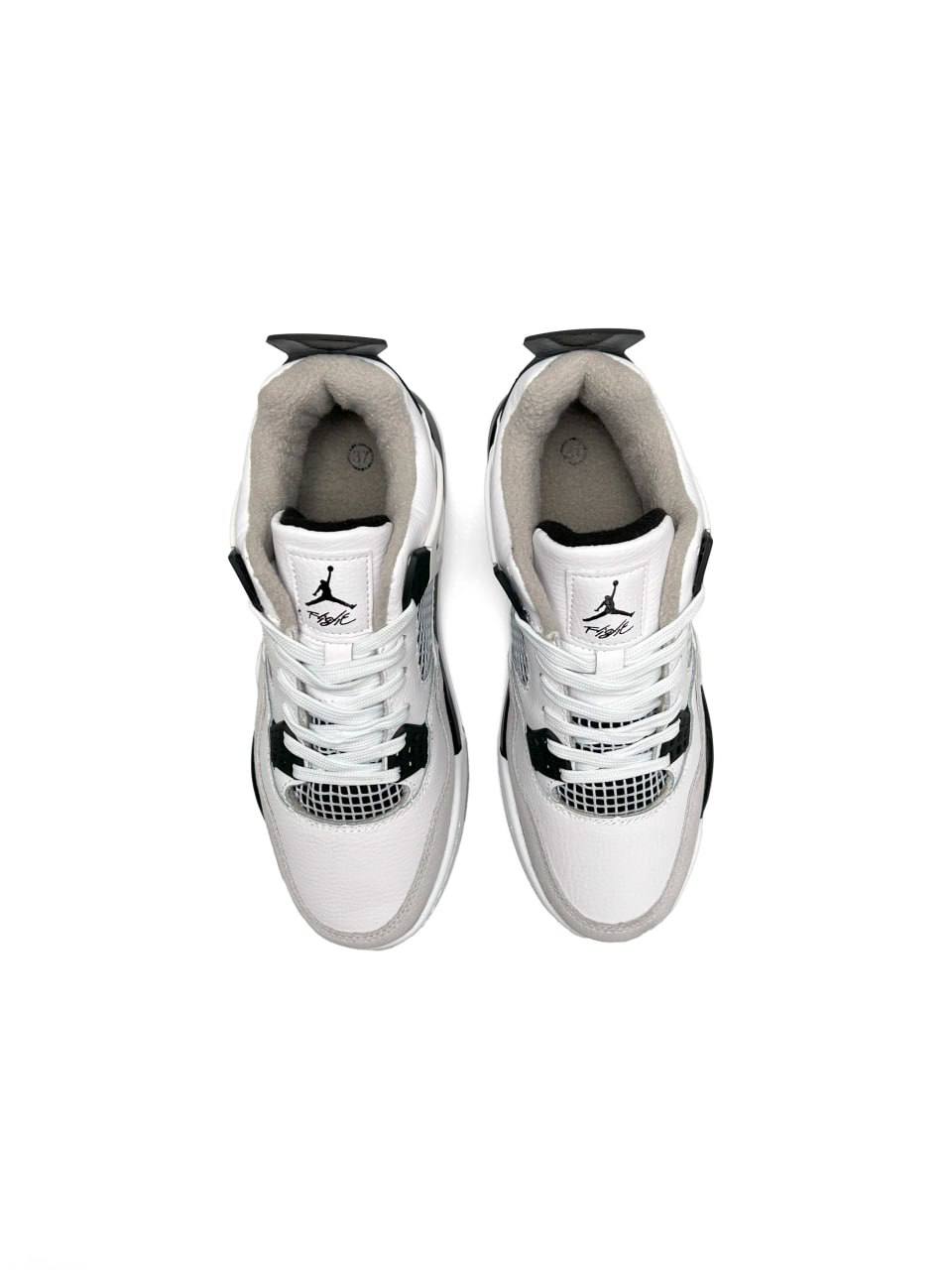 Nike Air Jordan 4 Retro Fleece Termo White Light Gray