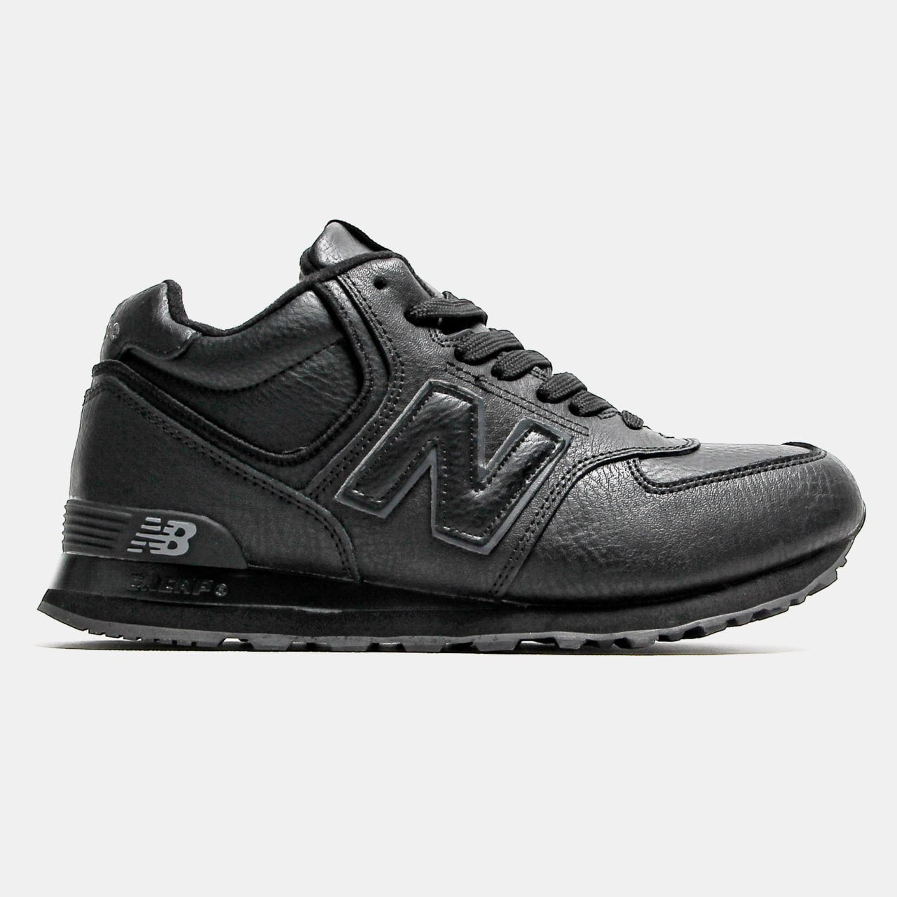 New Balance 574 High Black Leather