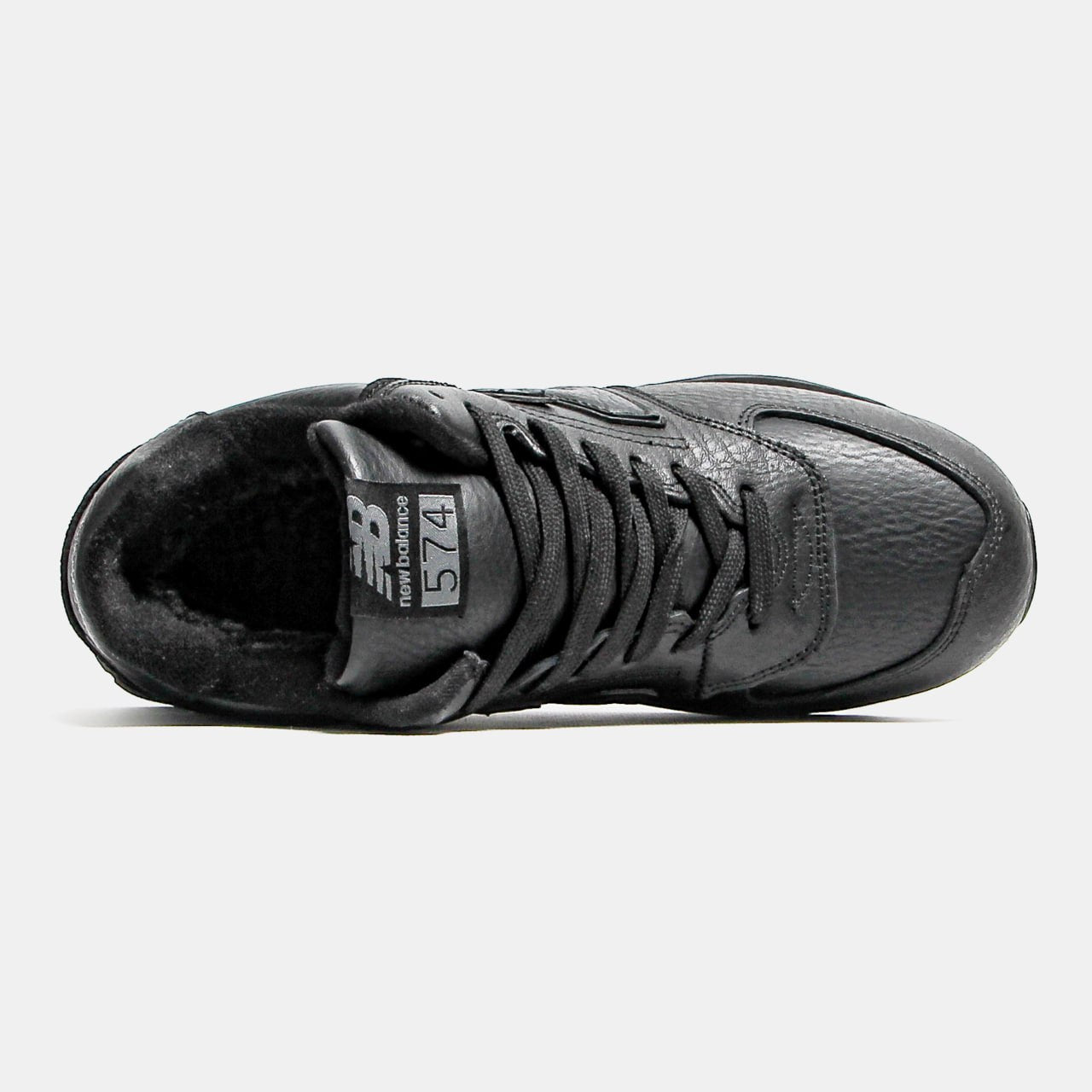 New Balance 574 High Black Leather