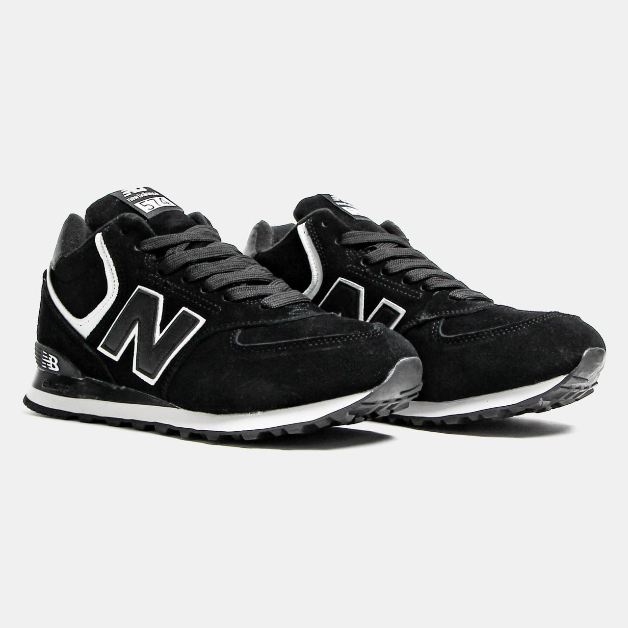 New Balance 574 High Black White