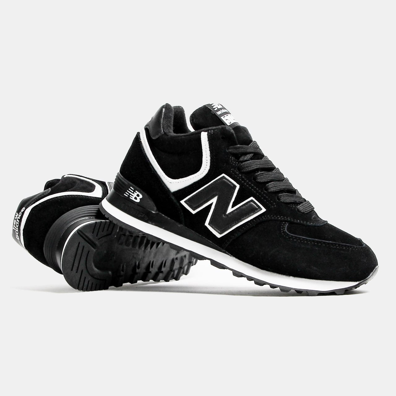 New Balance 574 High Black White