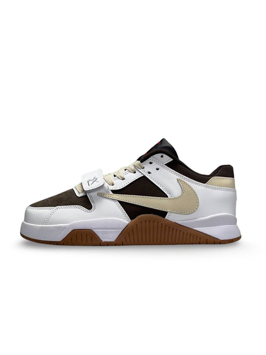 Nike Air Jordan x Travis Scott Cut The Check White Brown Gum