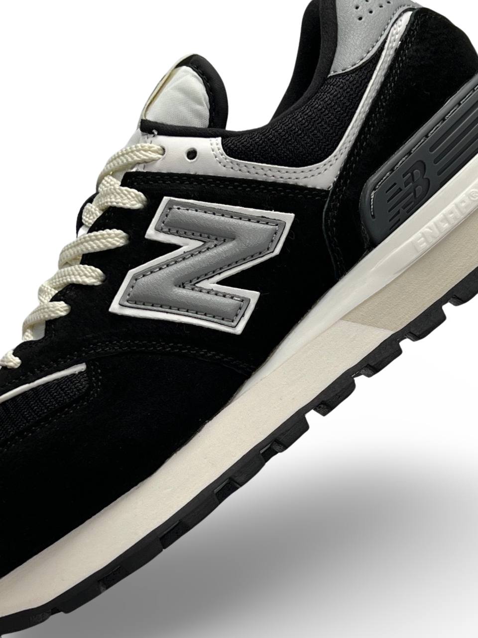New Balance 574 Classic Black White Gray