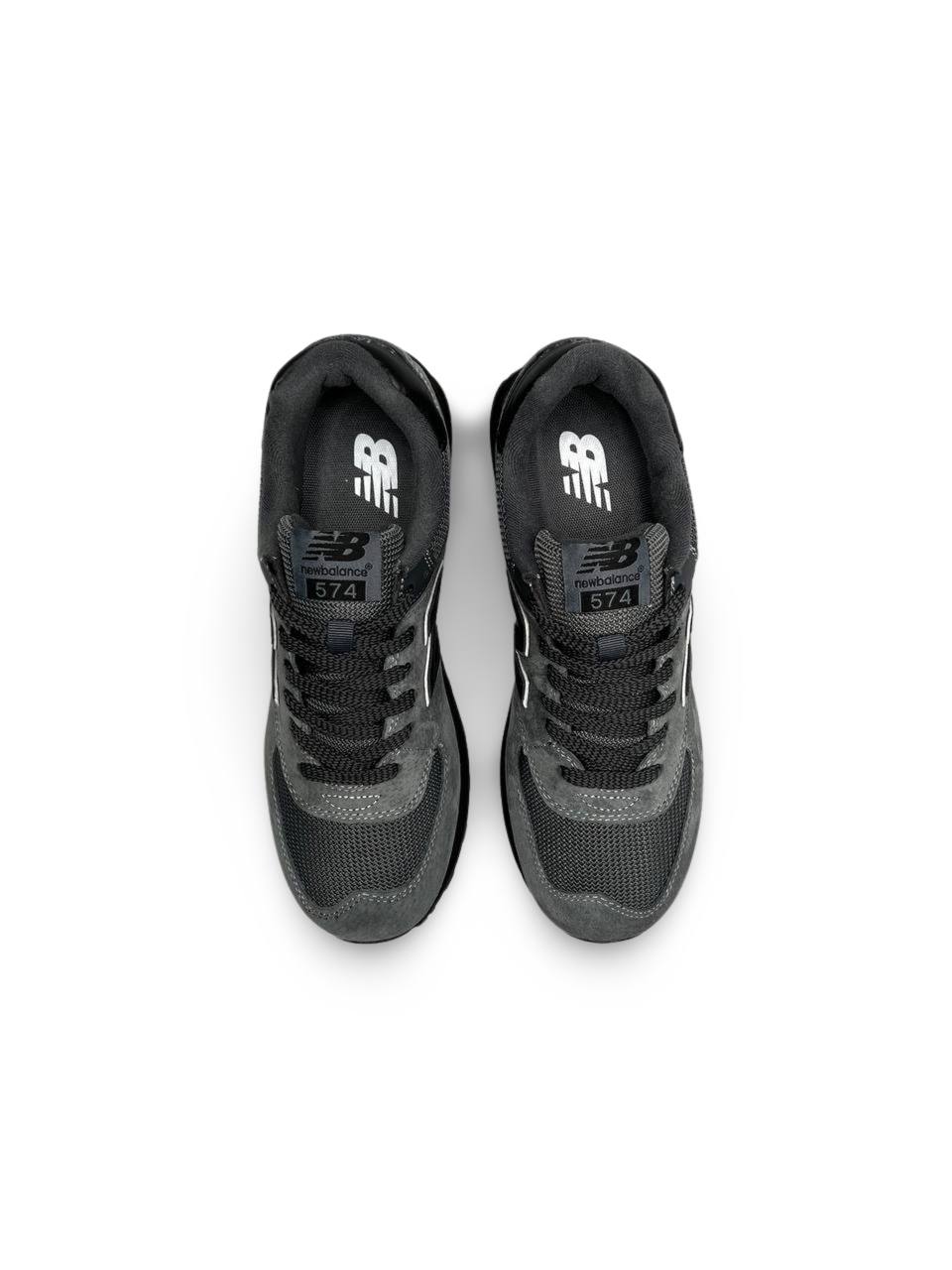 New Balance 574 Dark Gray Black Reflective
