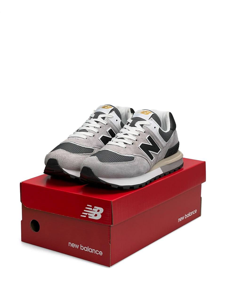 New Balance 574 Classic Gray Black Sand
