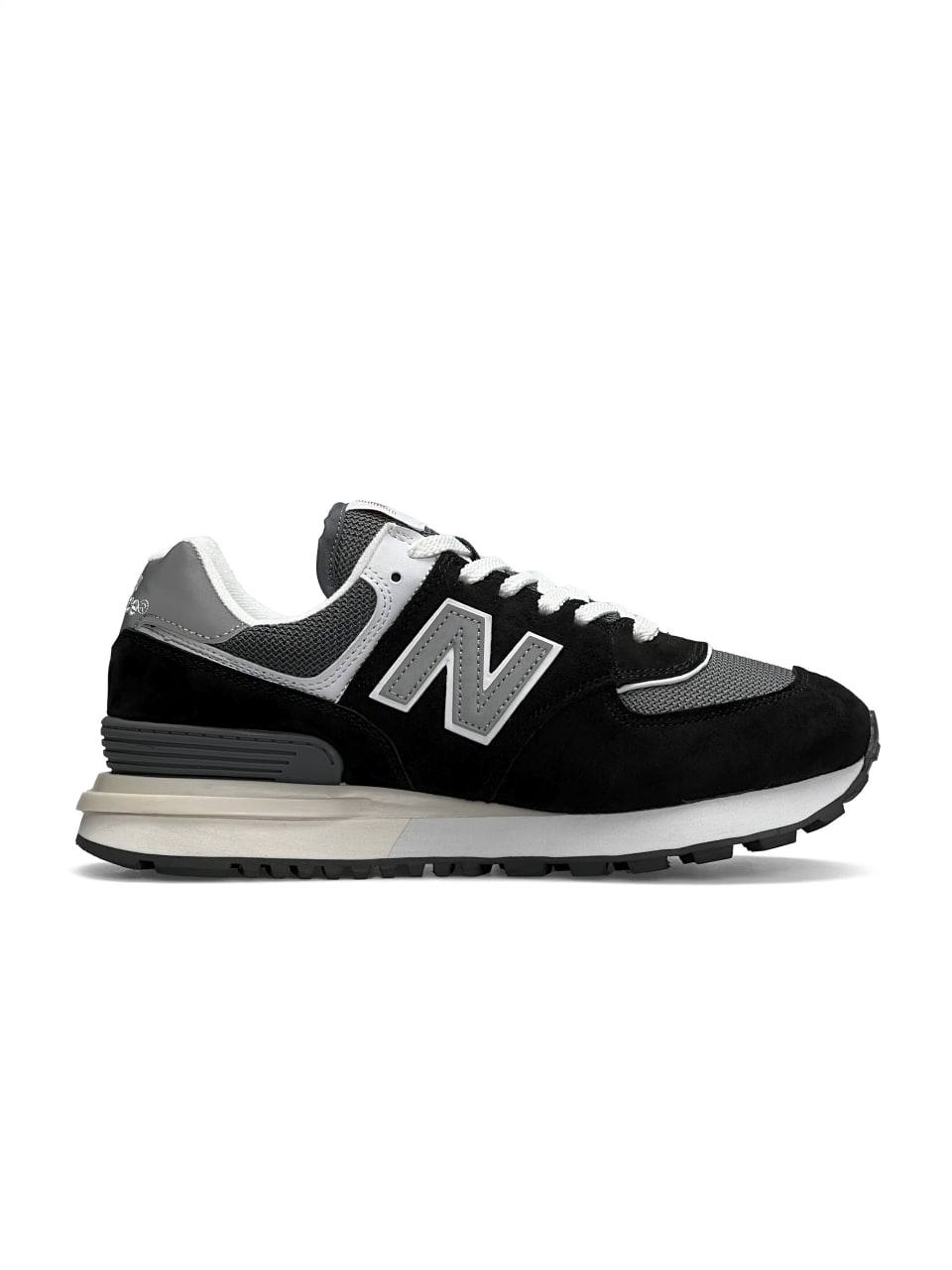 New Balance 574 Classic Gray White Beige Reflective