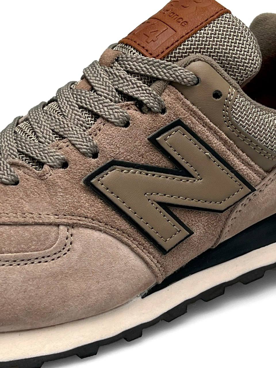 New Balance 574 Full Suede Sand Brown