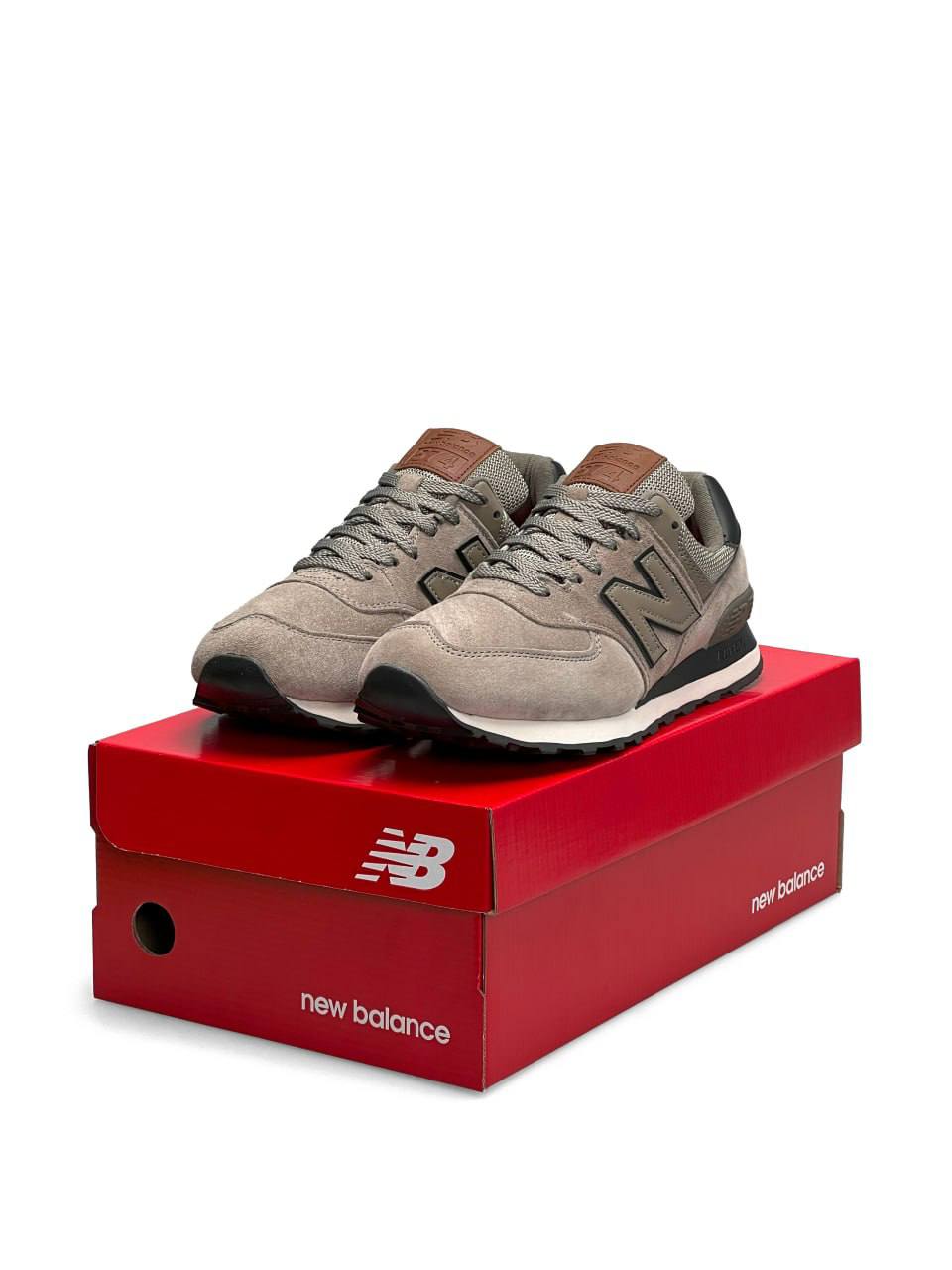 New Balance 574 Full Suede Sand Brown