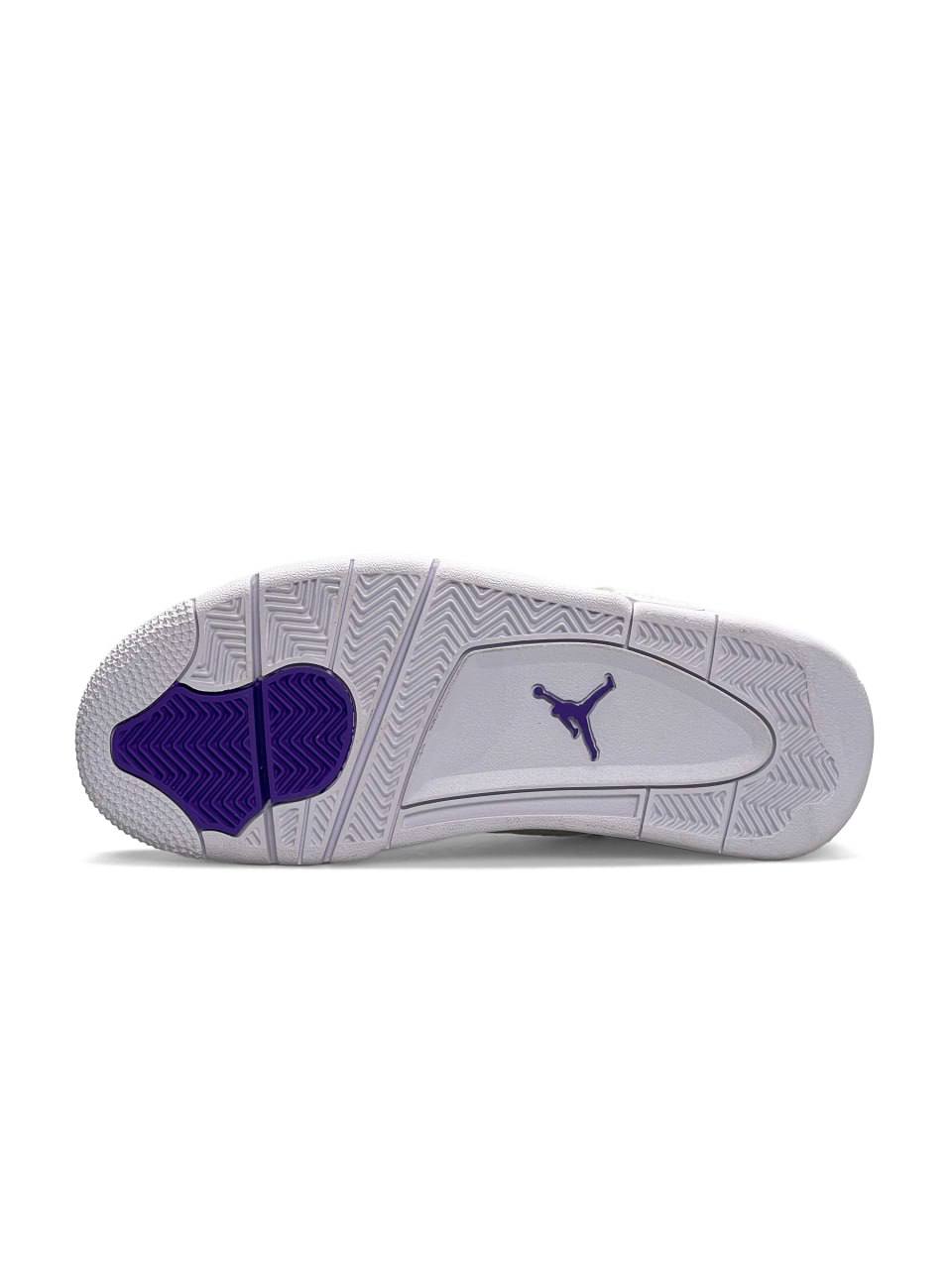 Nike Air Jordan 4 Retro White Metallic Purple