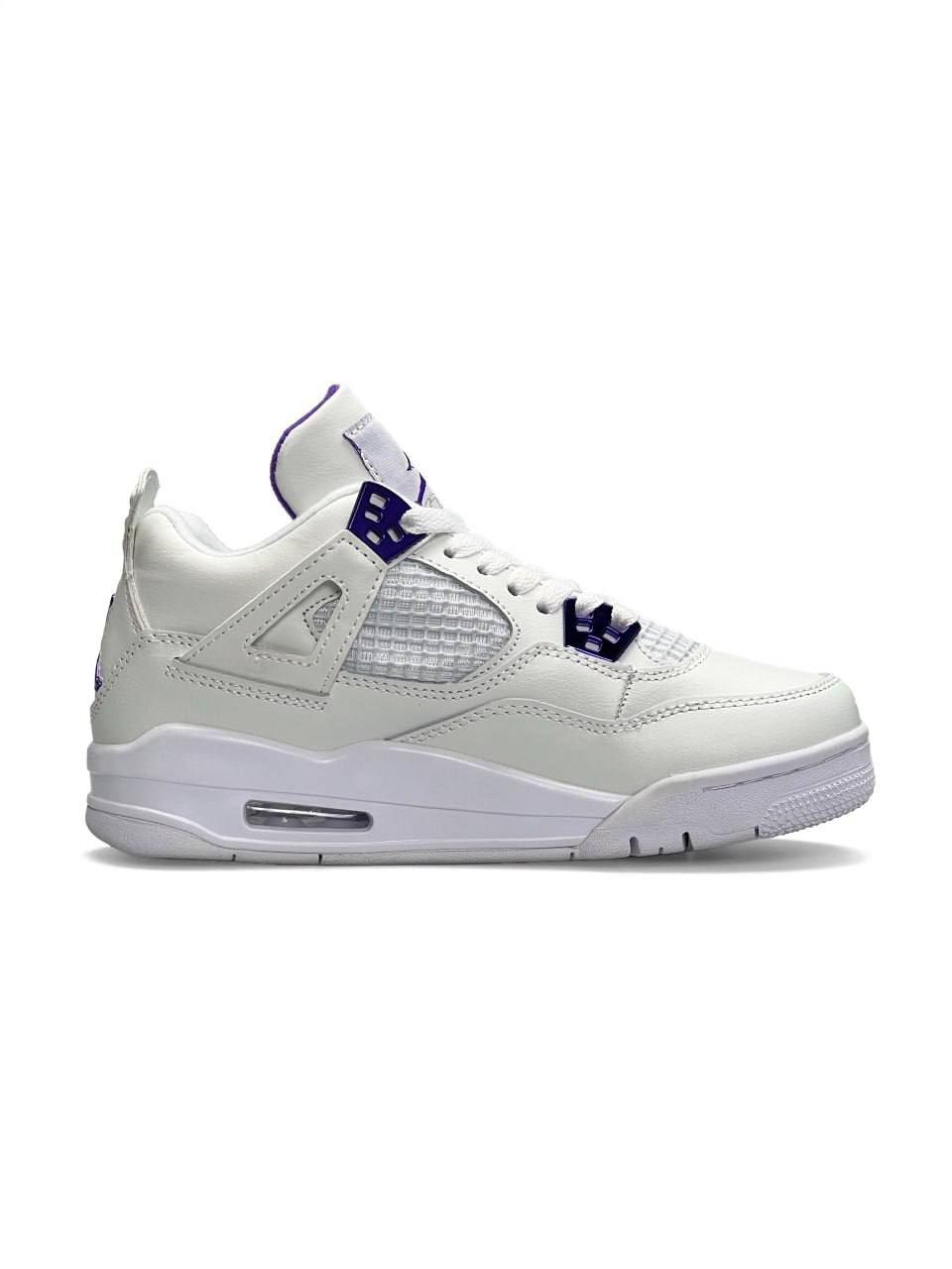 Nike Air Jordan 4 Retro White Metallic Purple