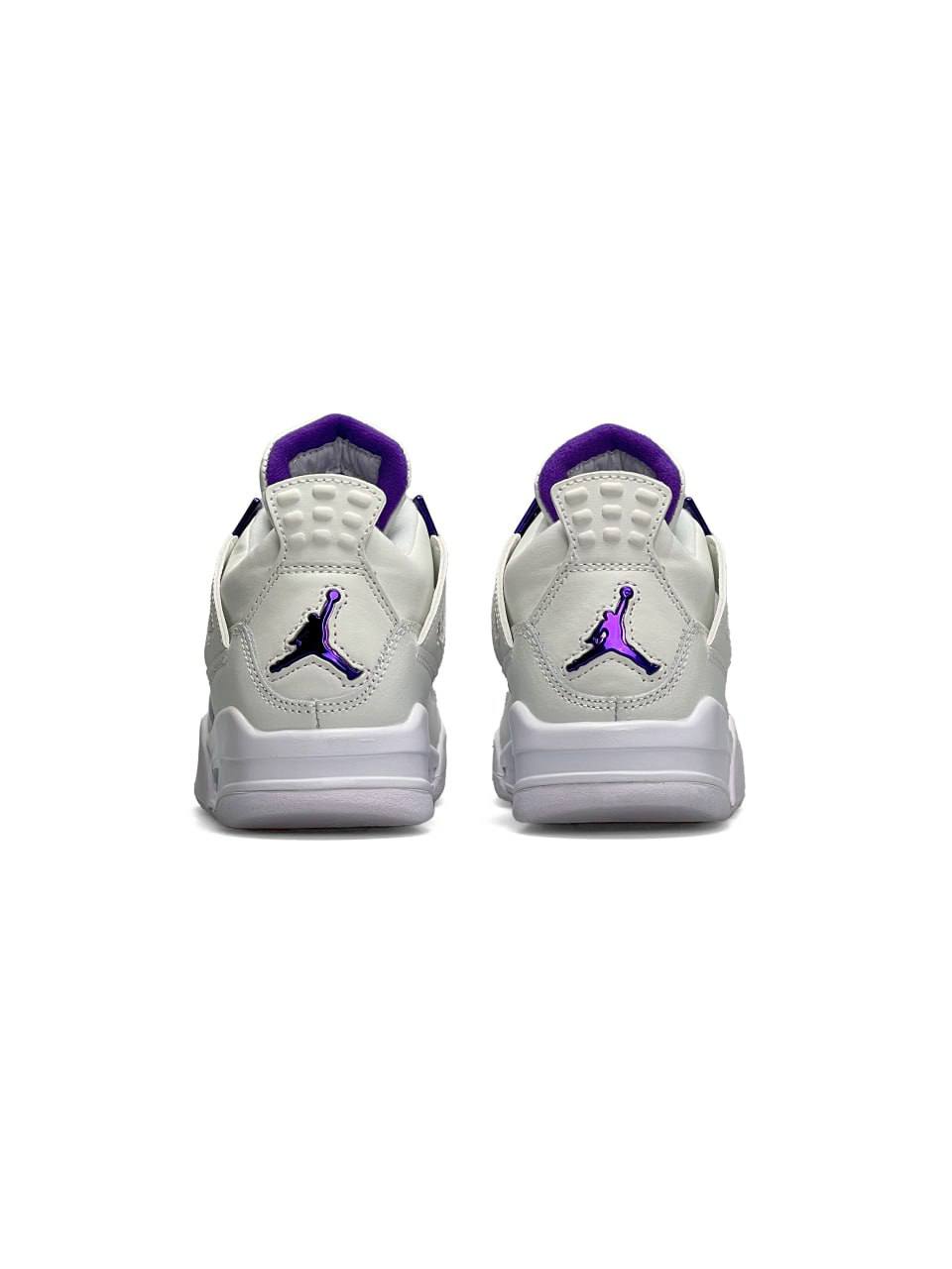 Nike Air Jordan 4 Retro White Metallic Purple