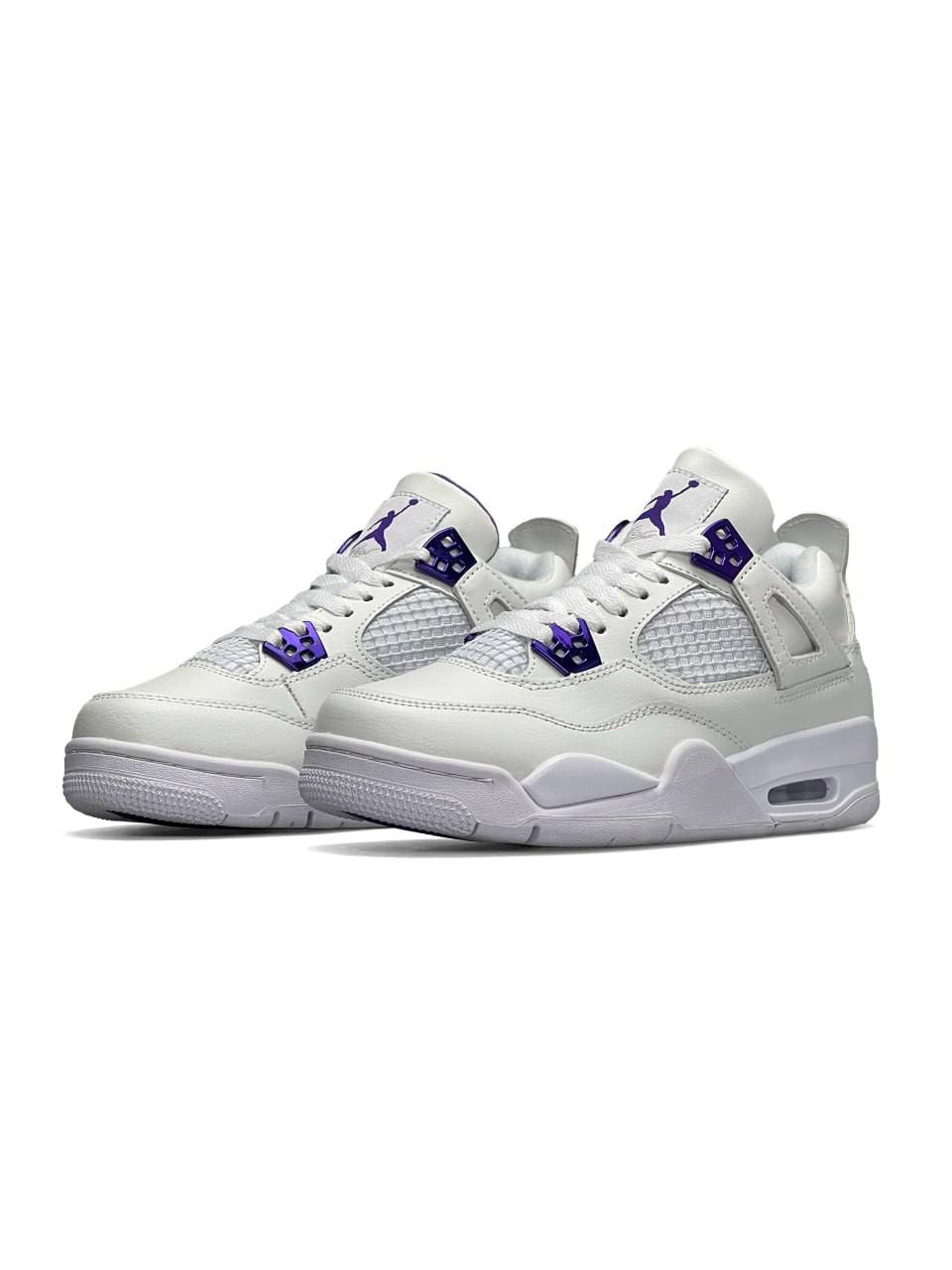 Nike Air Jordan 4 Retro White Metallic Purple