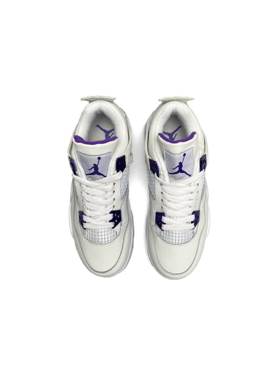 Nike Air Jordan 4 Retro White Metallic Purple