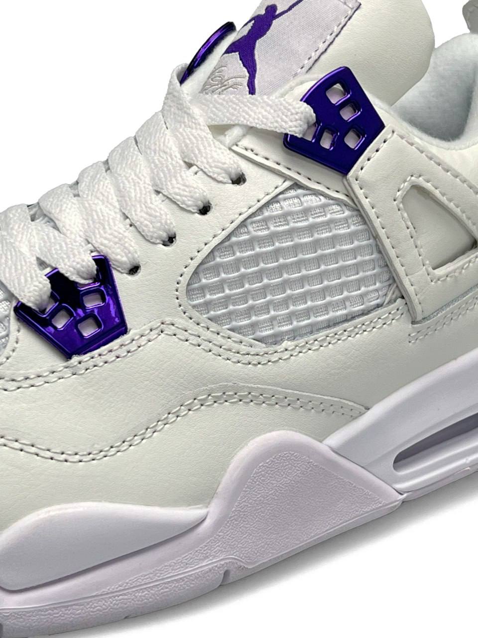 Nike Air Jordan 4 Retro White Metallic Purple