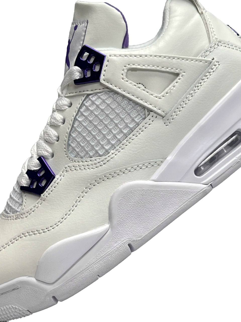 Nike Air Jordan 4 Retro White Metallic Purple