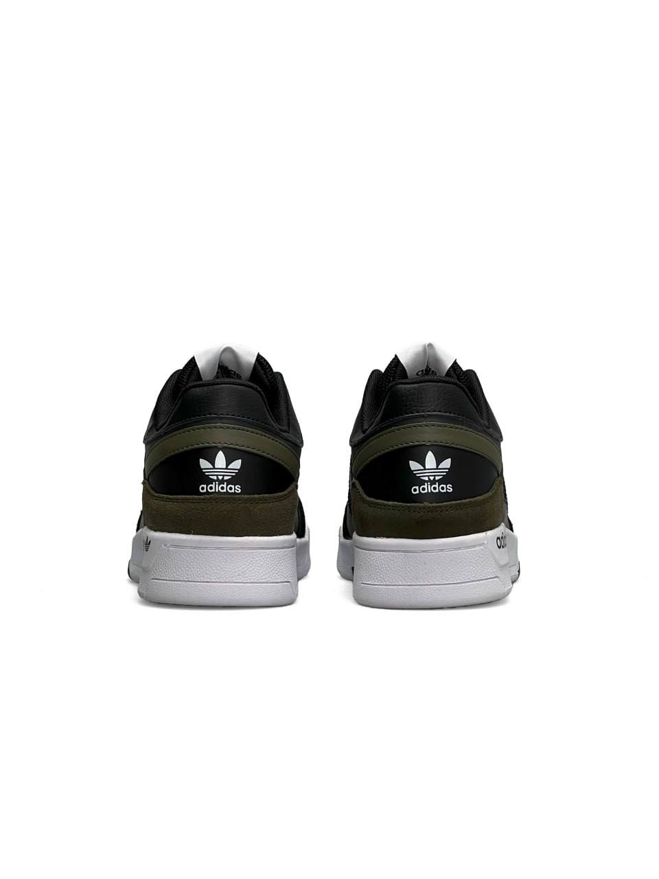 Adidas Drop Step Black White Khaki