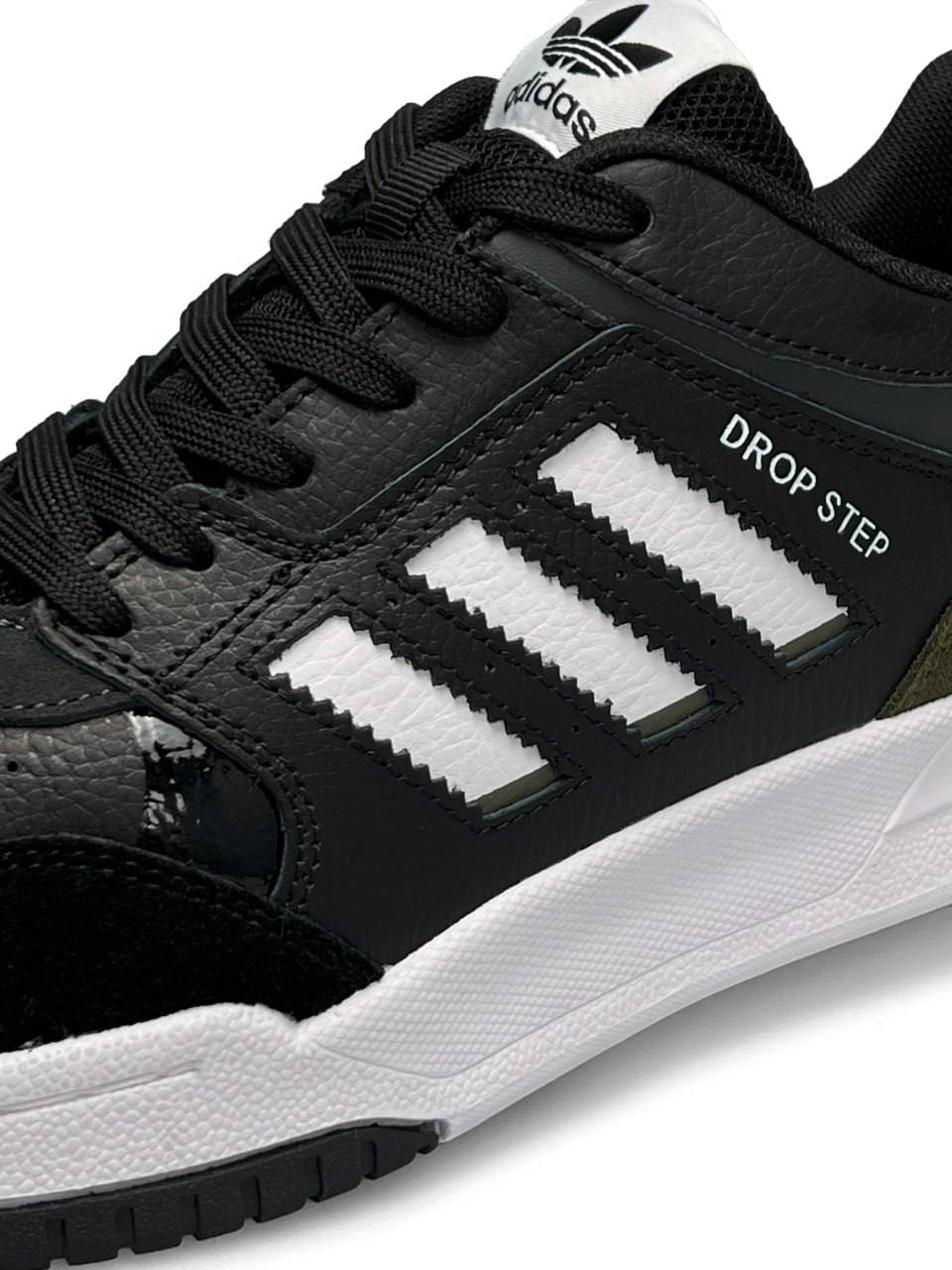 Adidas Drop Step Black White Khaki