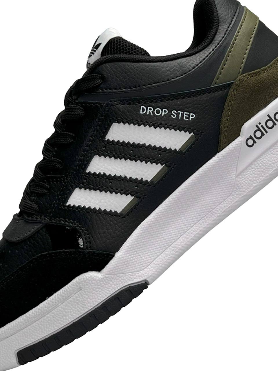 Adidas Drop Step Black White Khaki