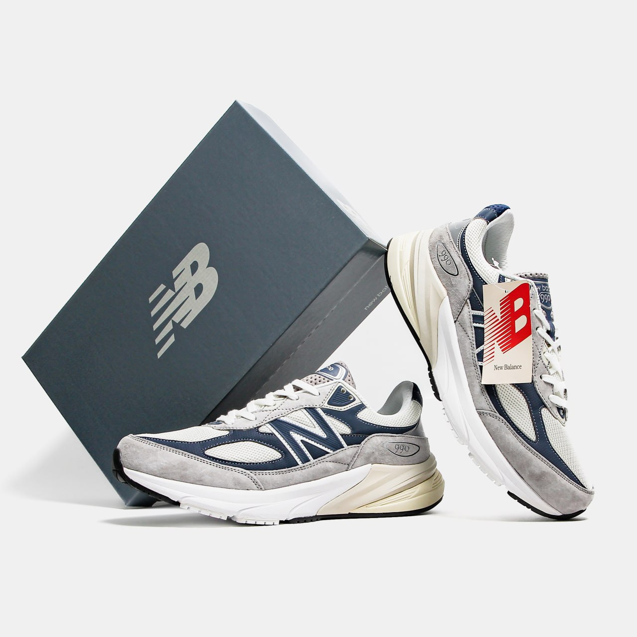 New Balance 990v6 Grey Day Grey Navy