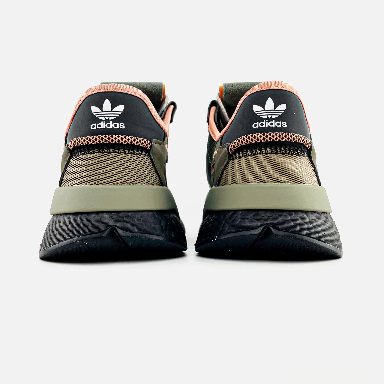 Adidas Nite Jogger Boost Core Black Orange Dark Green