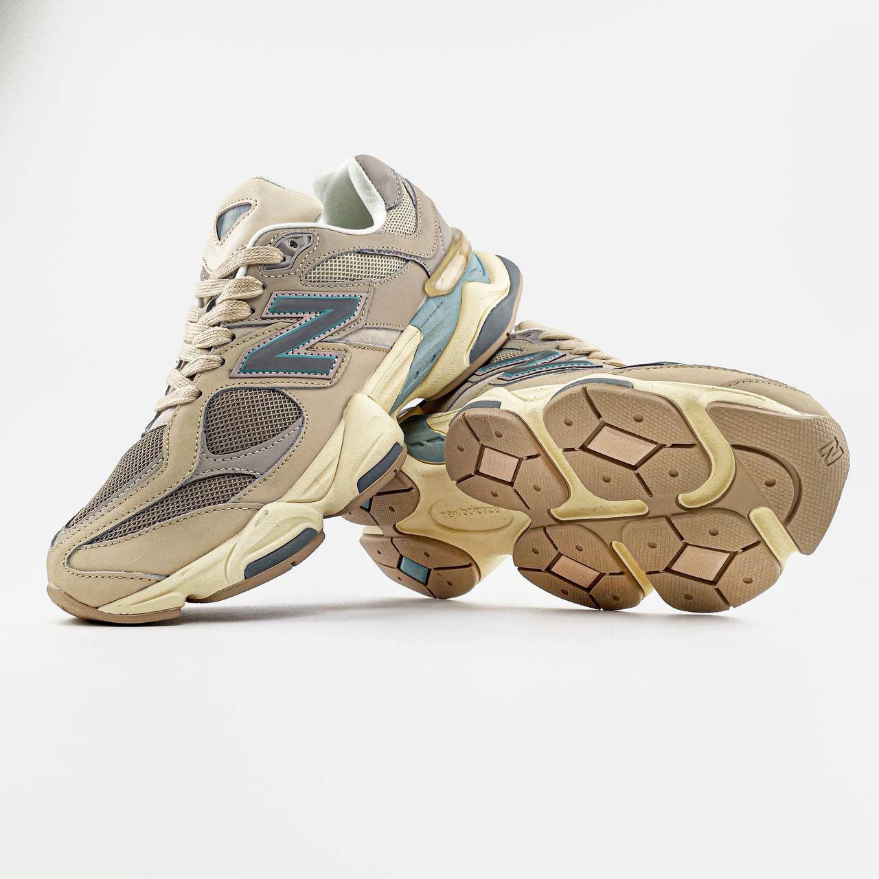 New Balance 9060 Ivory Cream Pink Sand