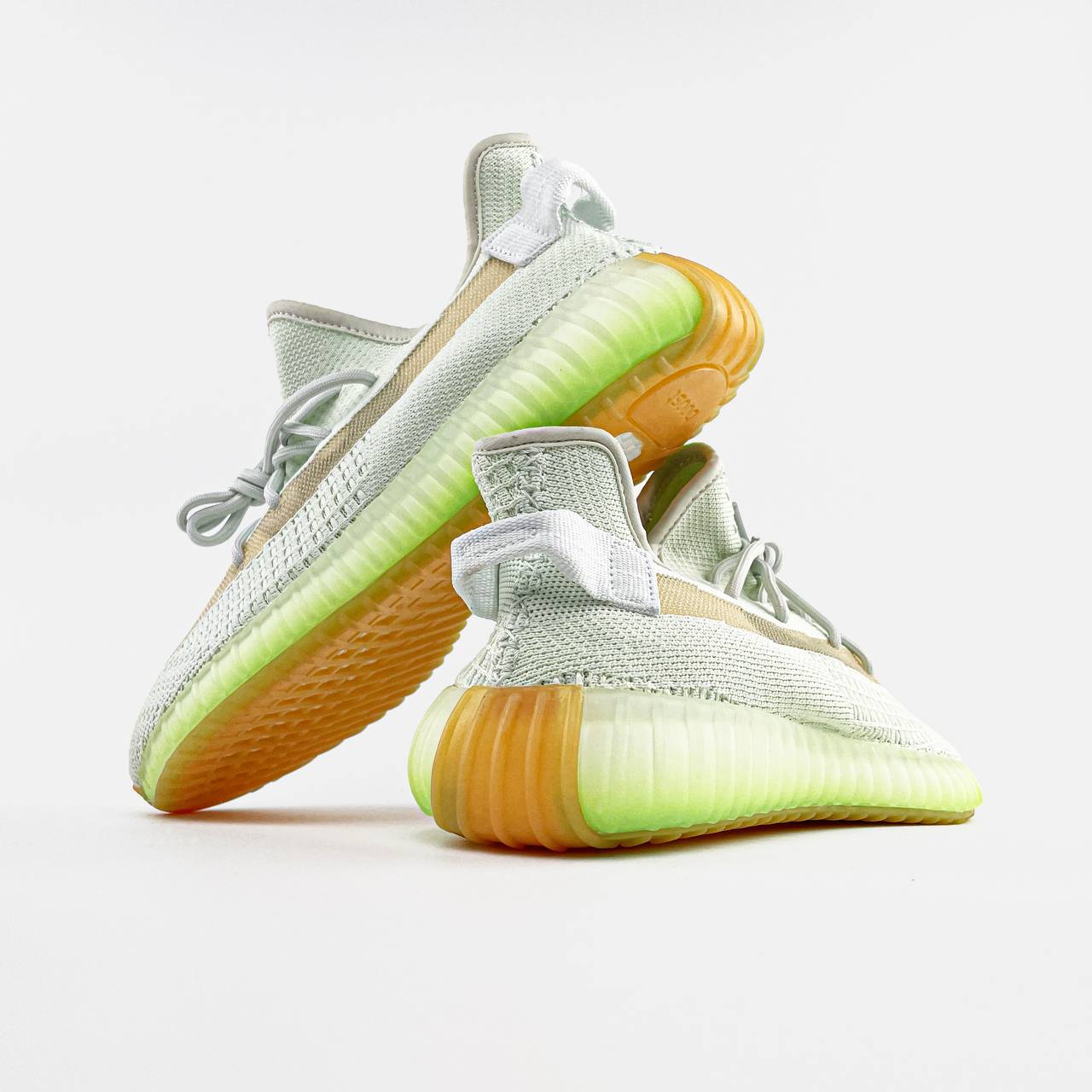 Adidas Yeezy Boost 350 V2 Wolf Grey Green Glow