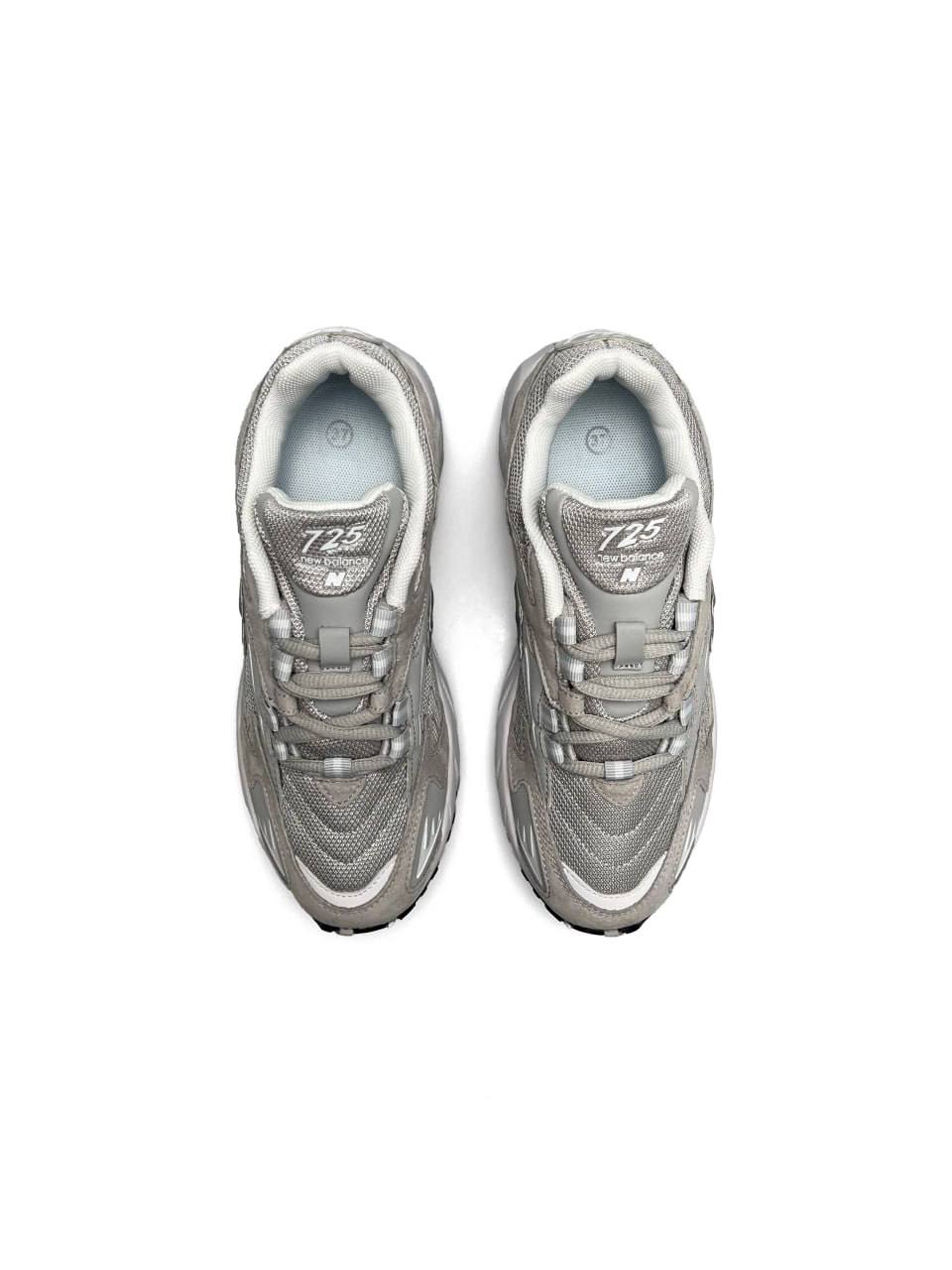 New Balance 725 Gray Suede White
