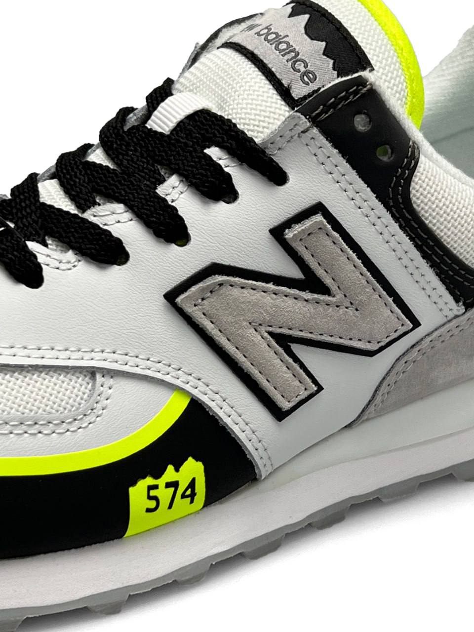 New Balance 574 TP2 White Yellow Neon