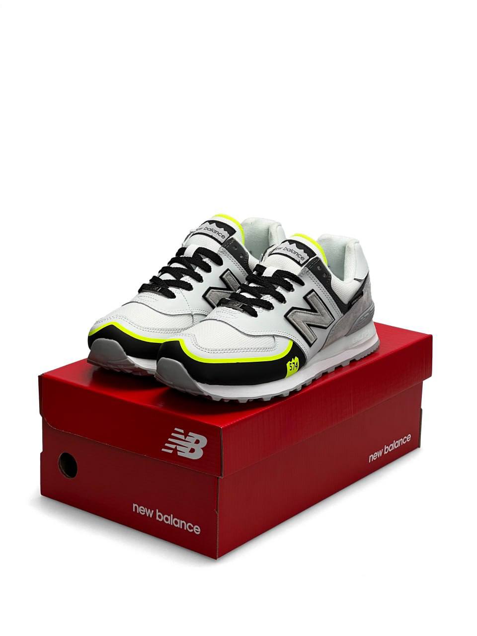 New Balance 574 TP2 White Yellow Neon