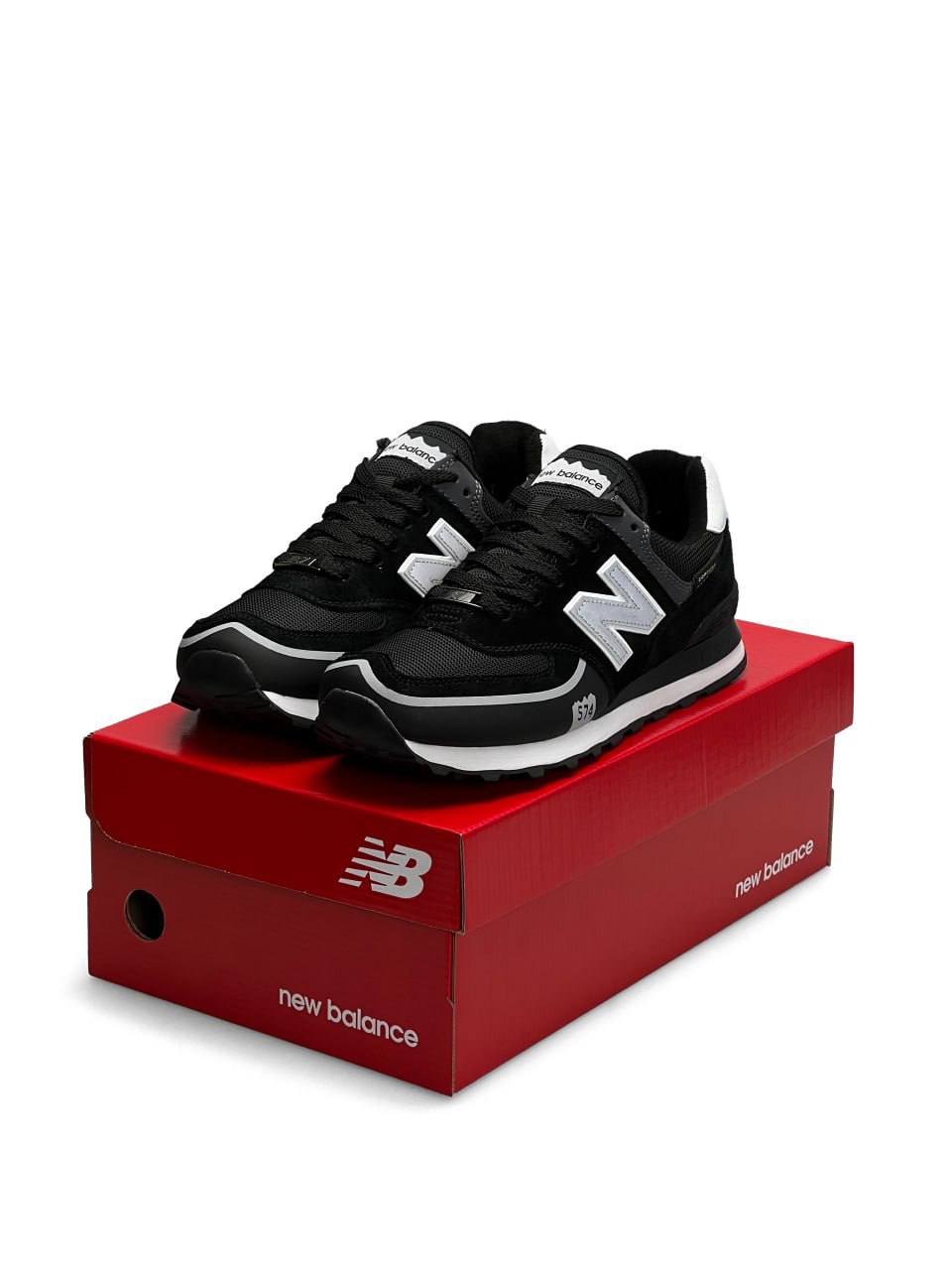 New Balance 574 TP2 Black White Reflective