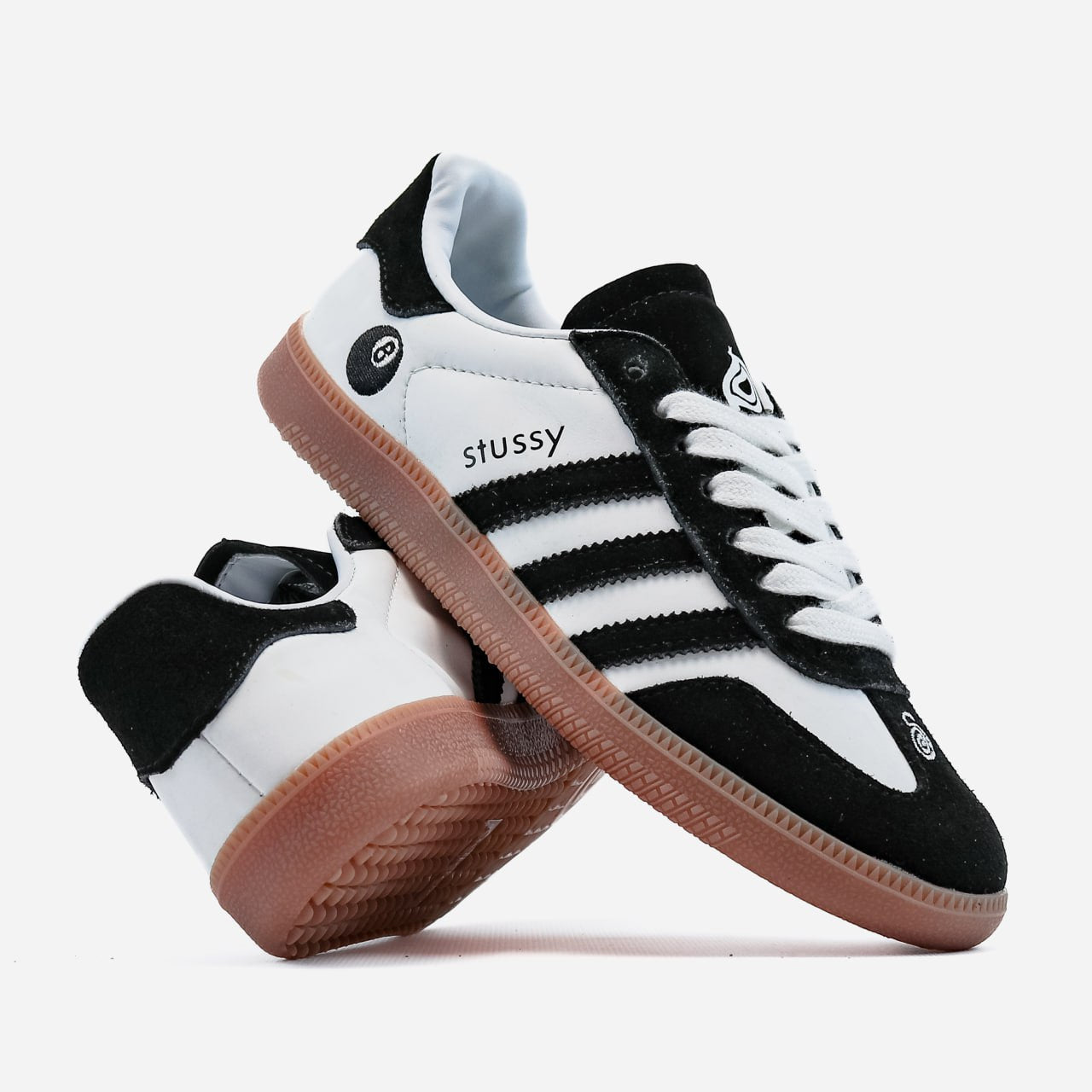 Adidas Samba x Stussy White Black / 8 Ball Concep
