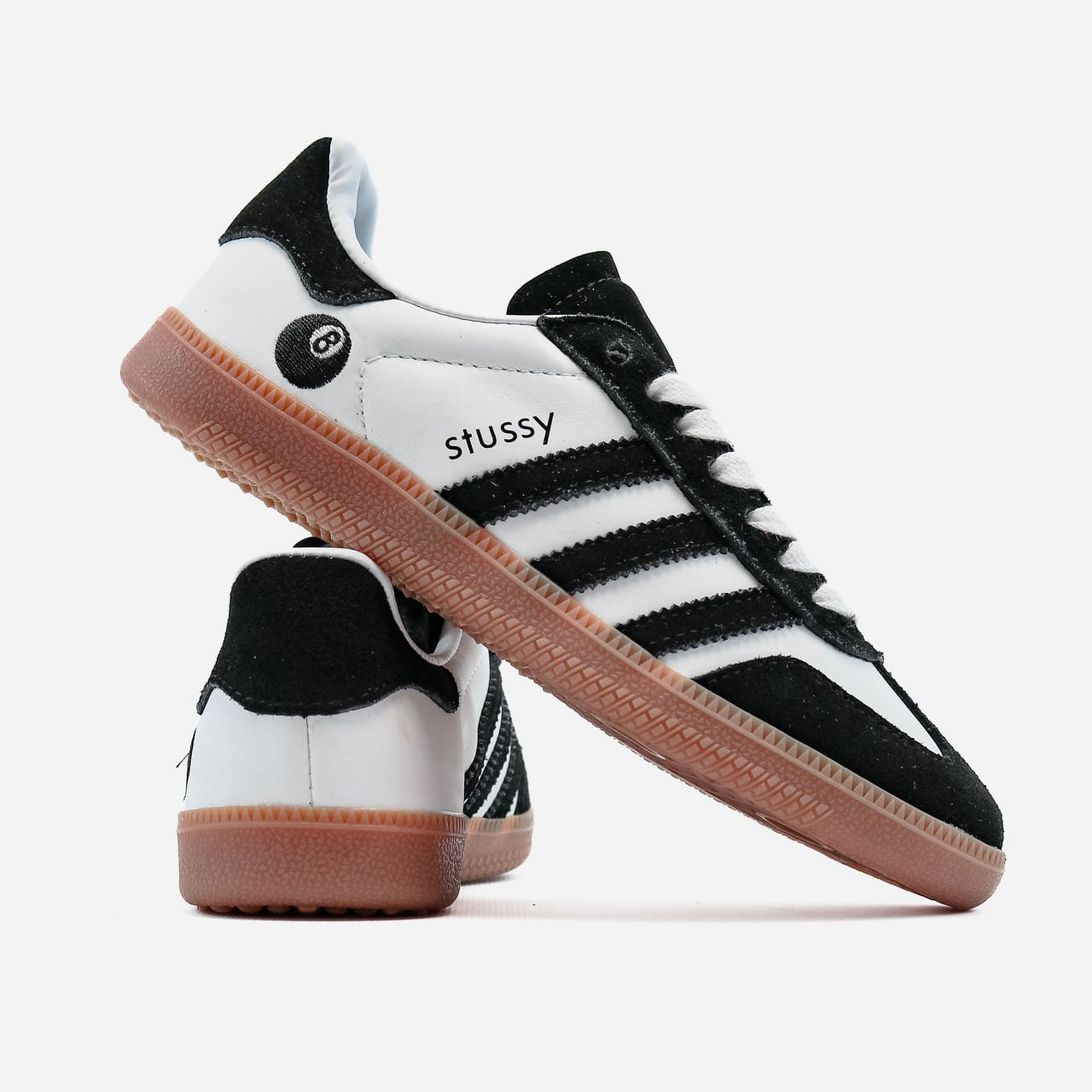 Adidas Samba x Stussy White Black / 8 Ball Concep