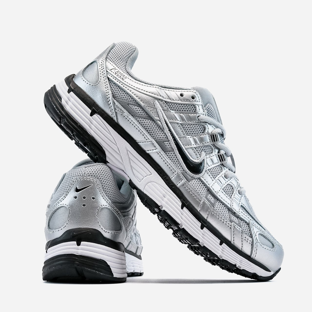 Nike P-6000 Silver White Black