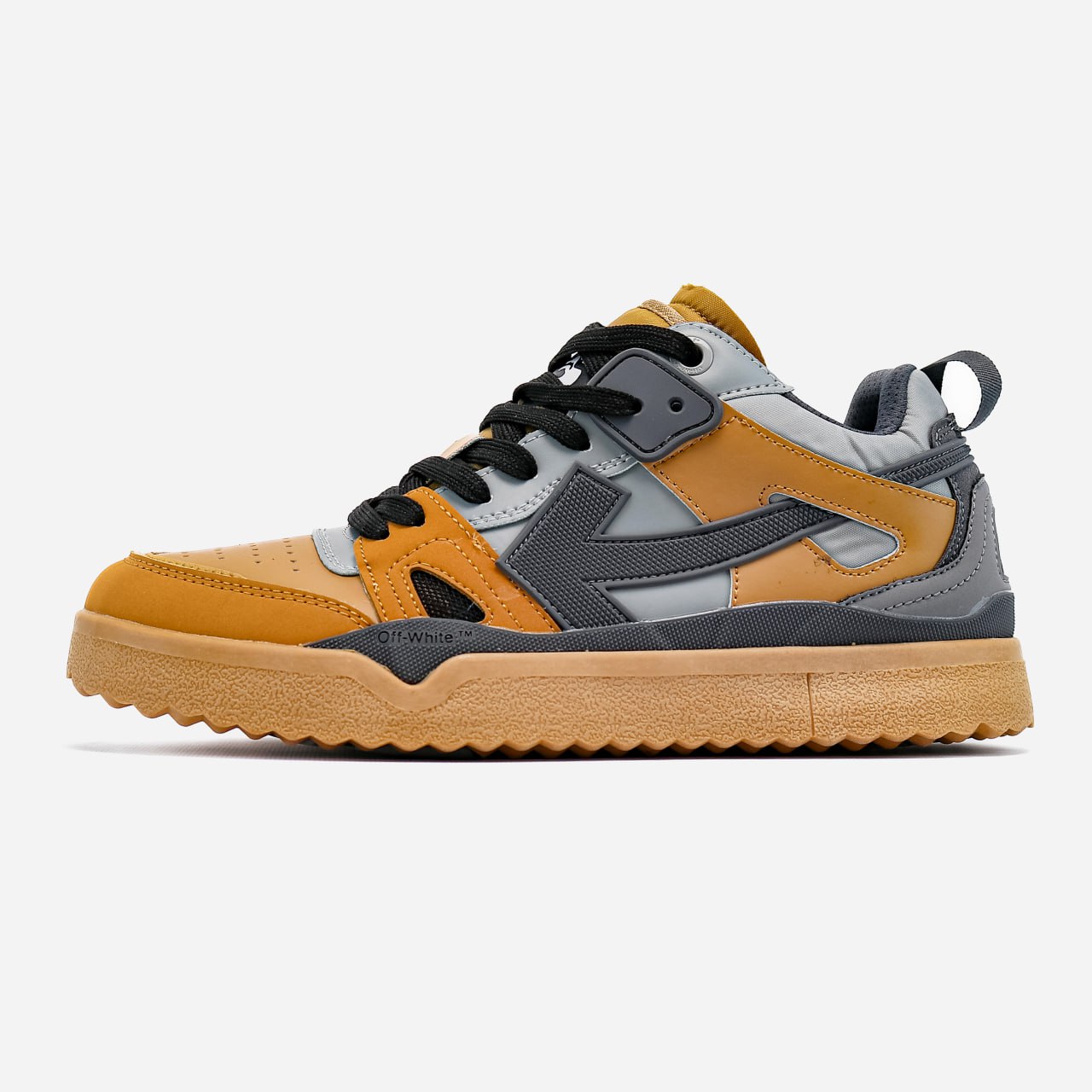 Off-White Out of Office Sponge Mid Top Brown