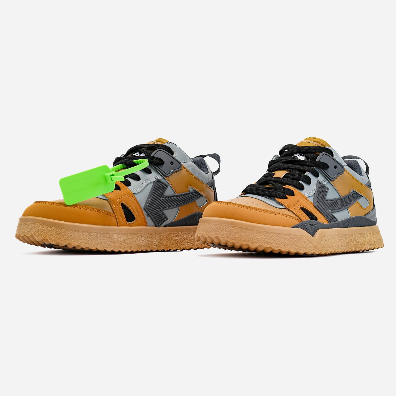 Off-White Out of Office Sponge Mid Top Brown