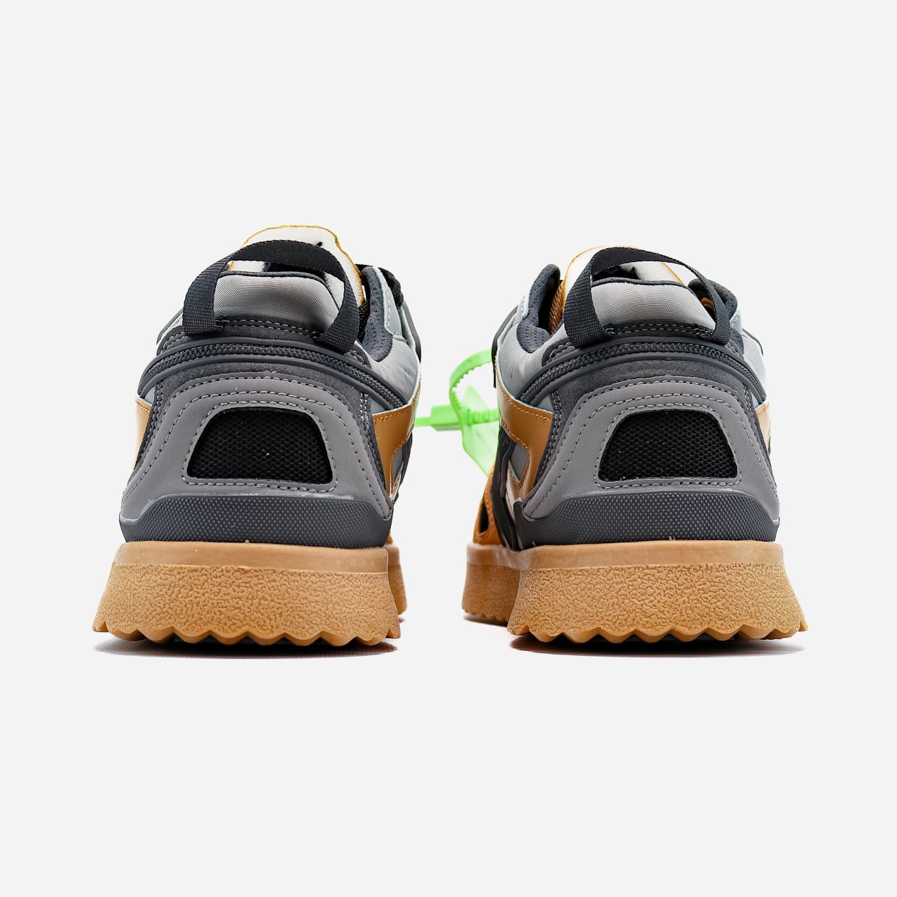 Off-White Out of Office Sponge Mid Top Brown