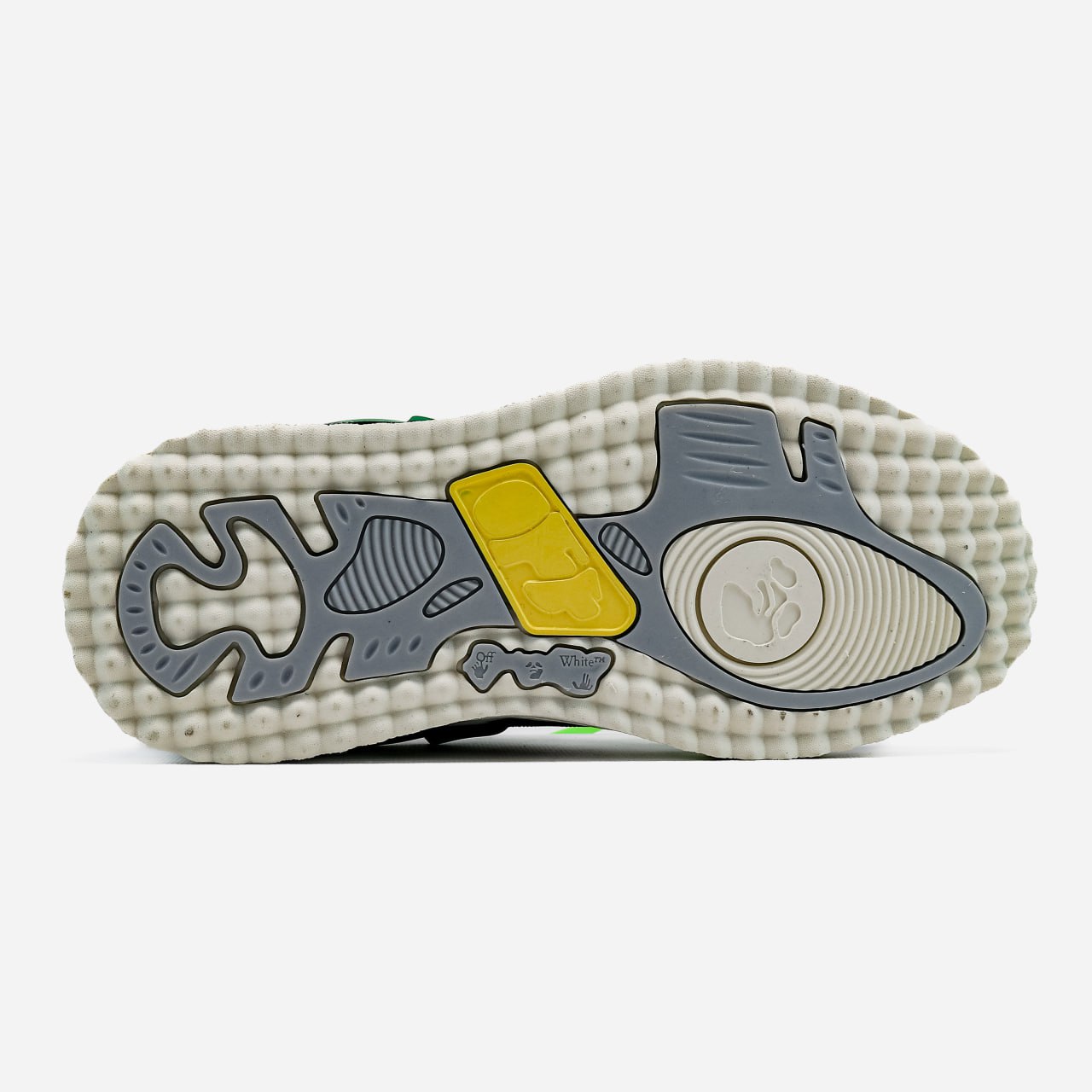 Off-White Out of Office Sponge Mid Top White Green