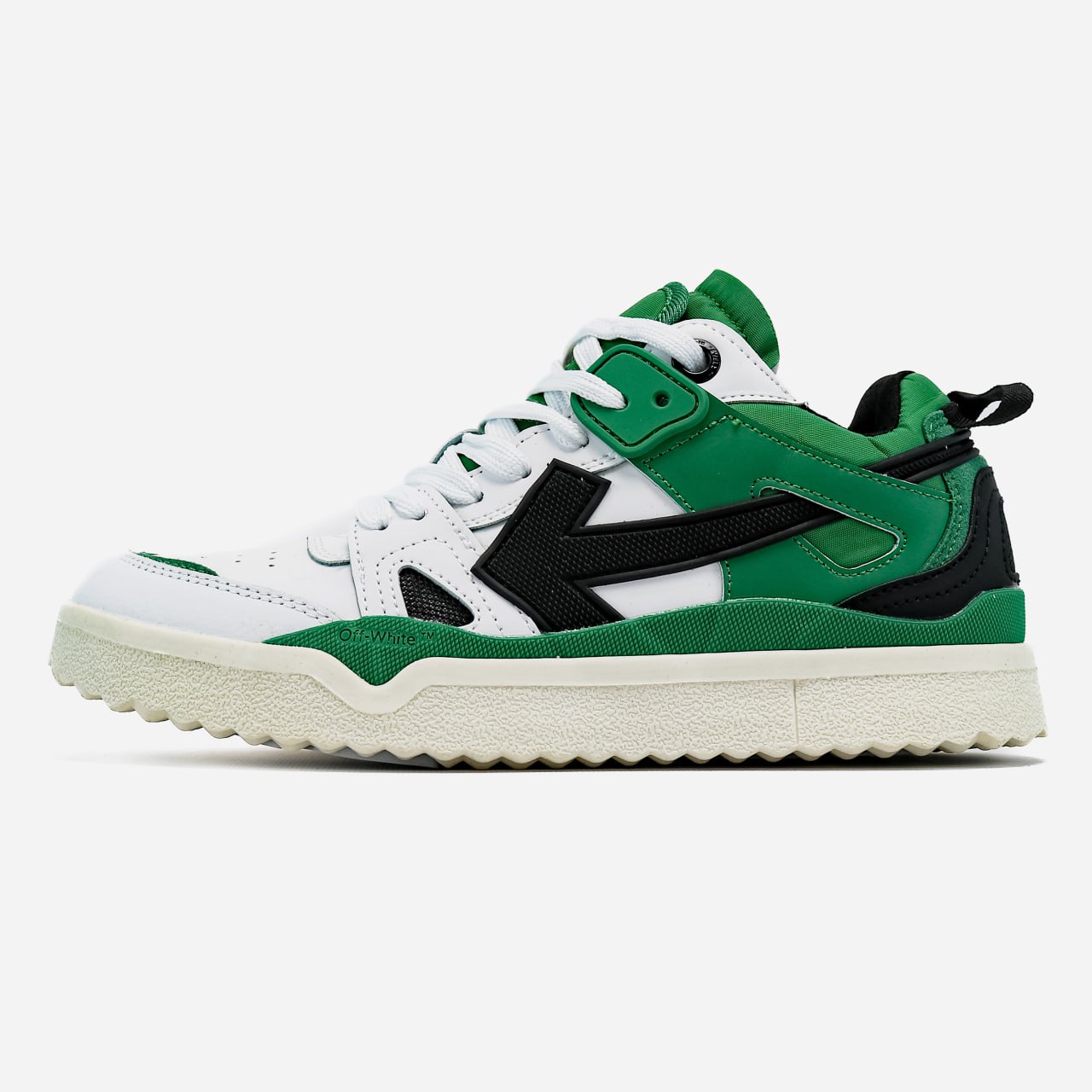 Off-White Out of Office Sponge Mid Top White Green