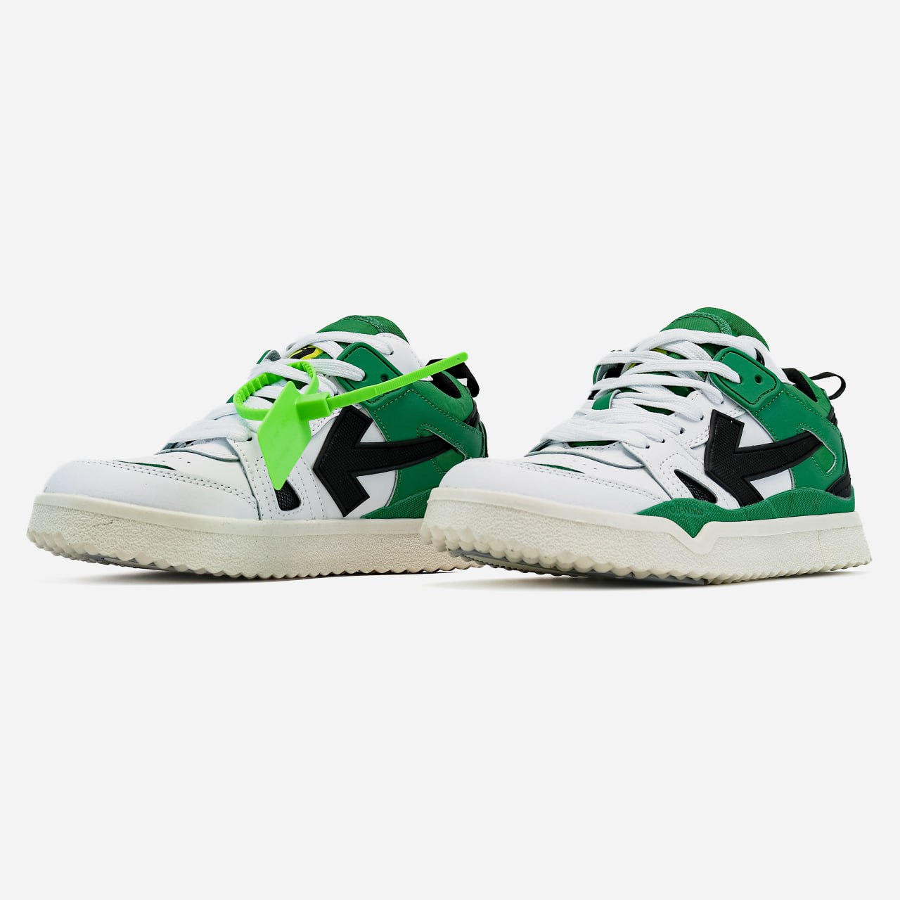 Off-White Out of Office Sponge Mid Top White Green
