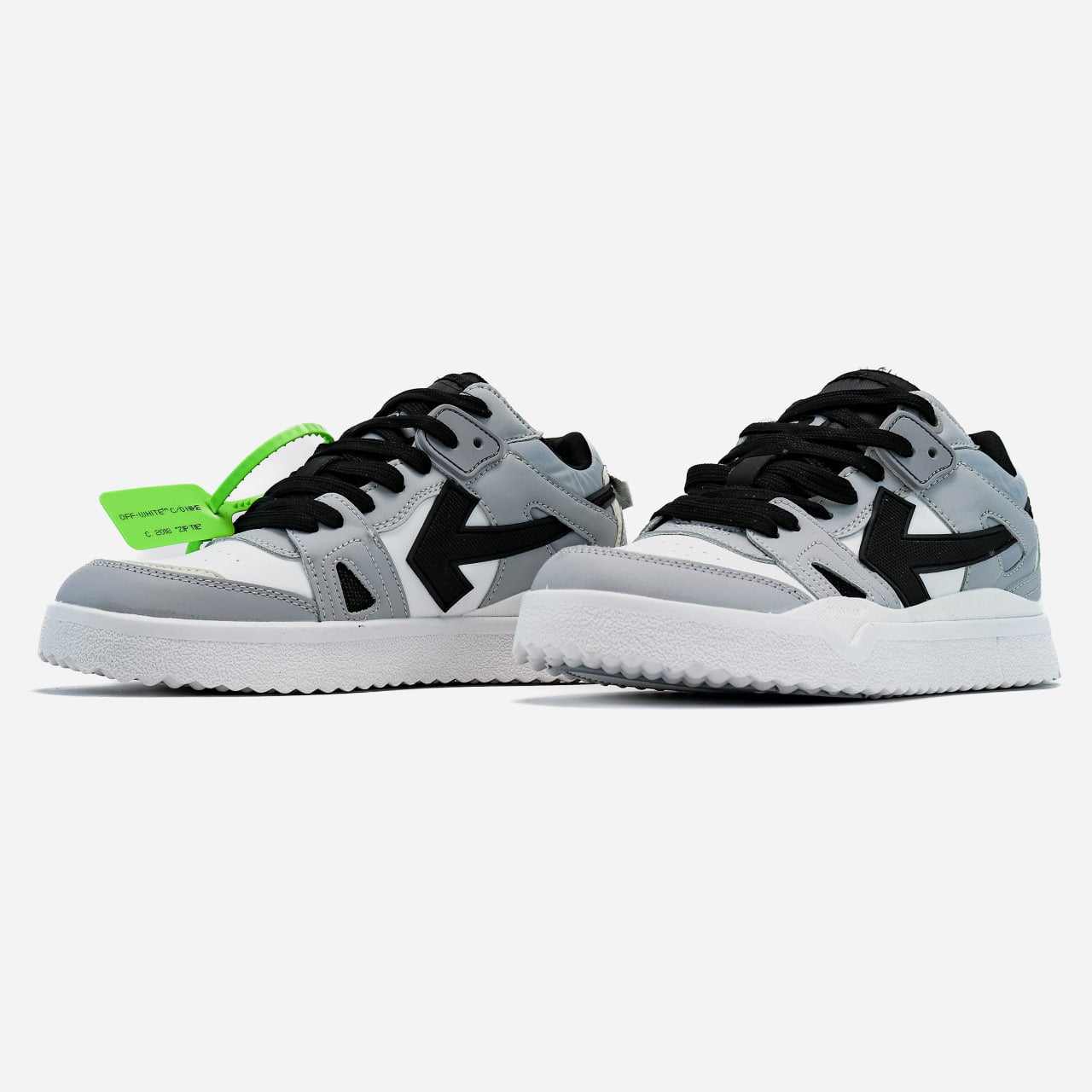 Off-White Out of Office Sponge Mid Top White Grey