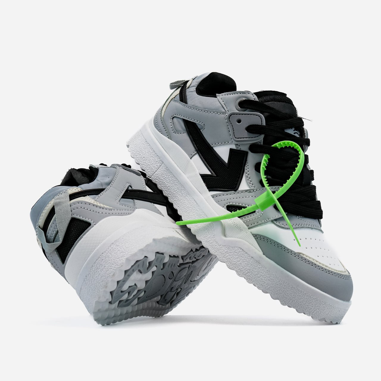 Off-White Out of Office Sponge Mid Top White Grey