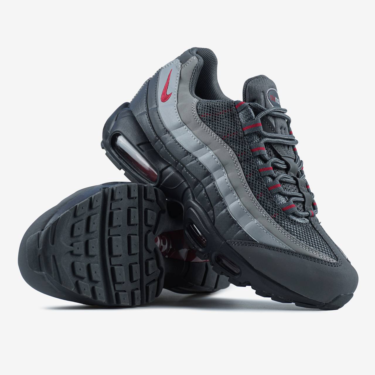 Nike Air Max 95 Dark Grey Red / Essential Solar Red / Gun Smoke