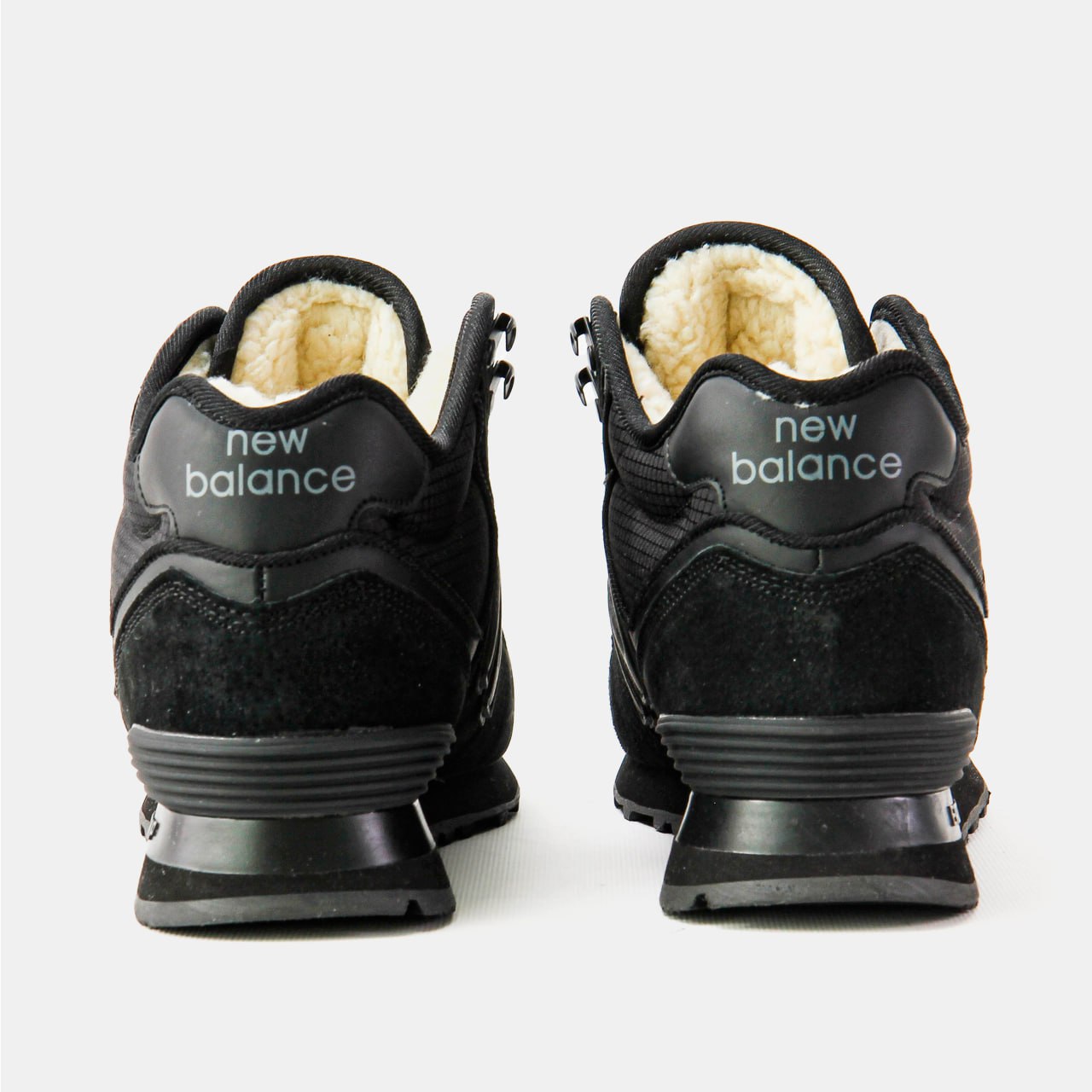 New Balance 574 High Black (хутро)