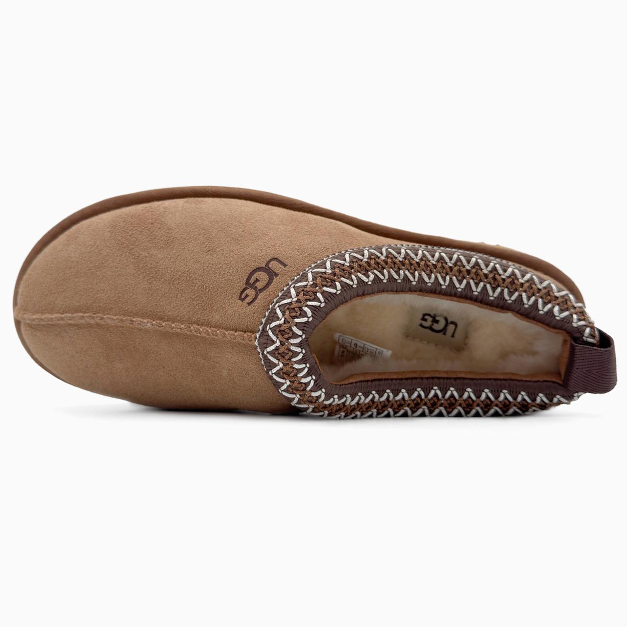 UGG Tasman Chestnut (коричнева вишивка)