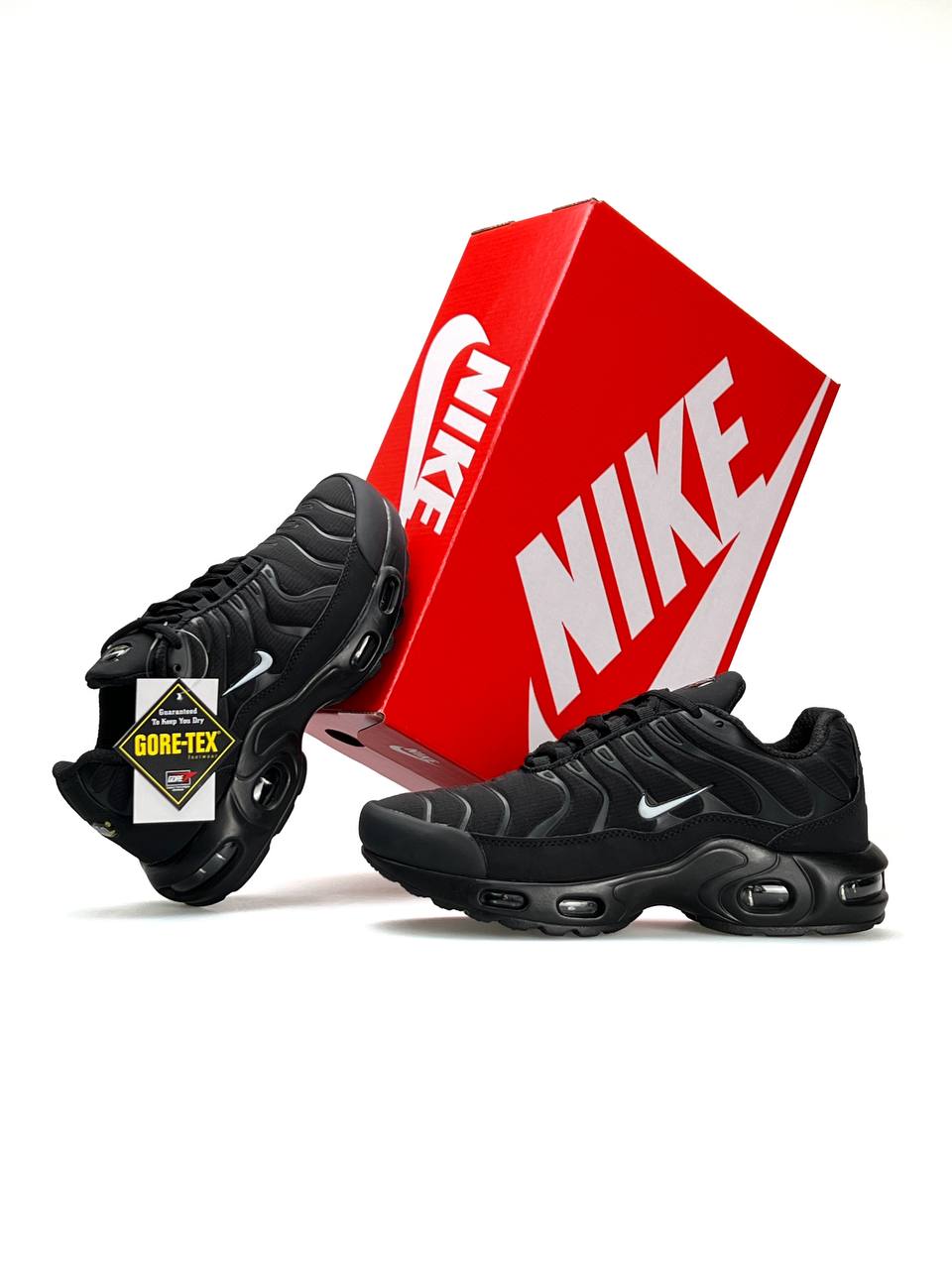 Nike Air Max Tn Plus Black White Swoosh