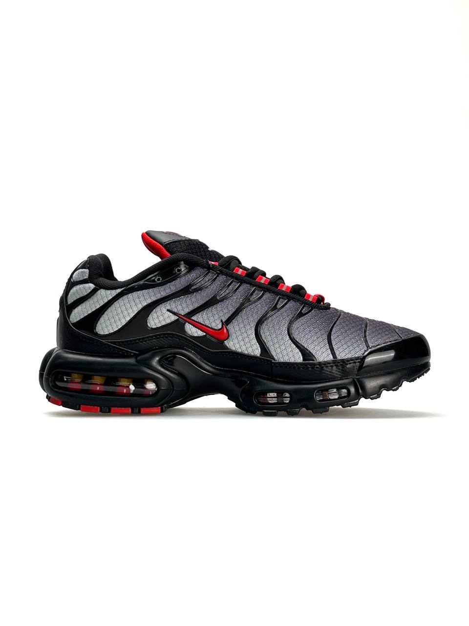 Nike Air Max Tn Plus Silver Red Logo